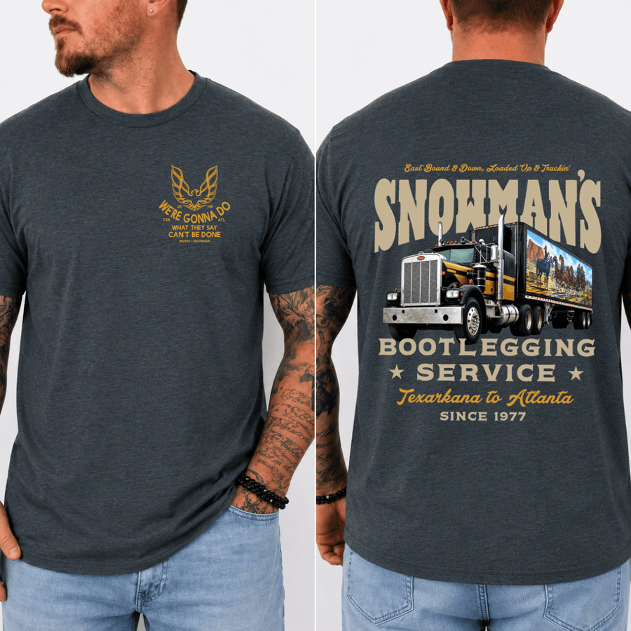 Snowman's Bootlegging Service T-Shirt, Smokey and The Bandit Tee, Unisex Trendy Shirt Gift for Movie Fans 4