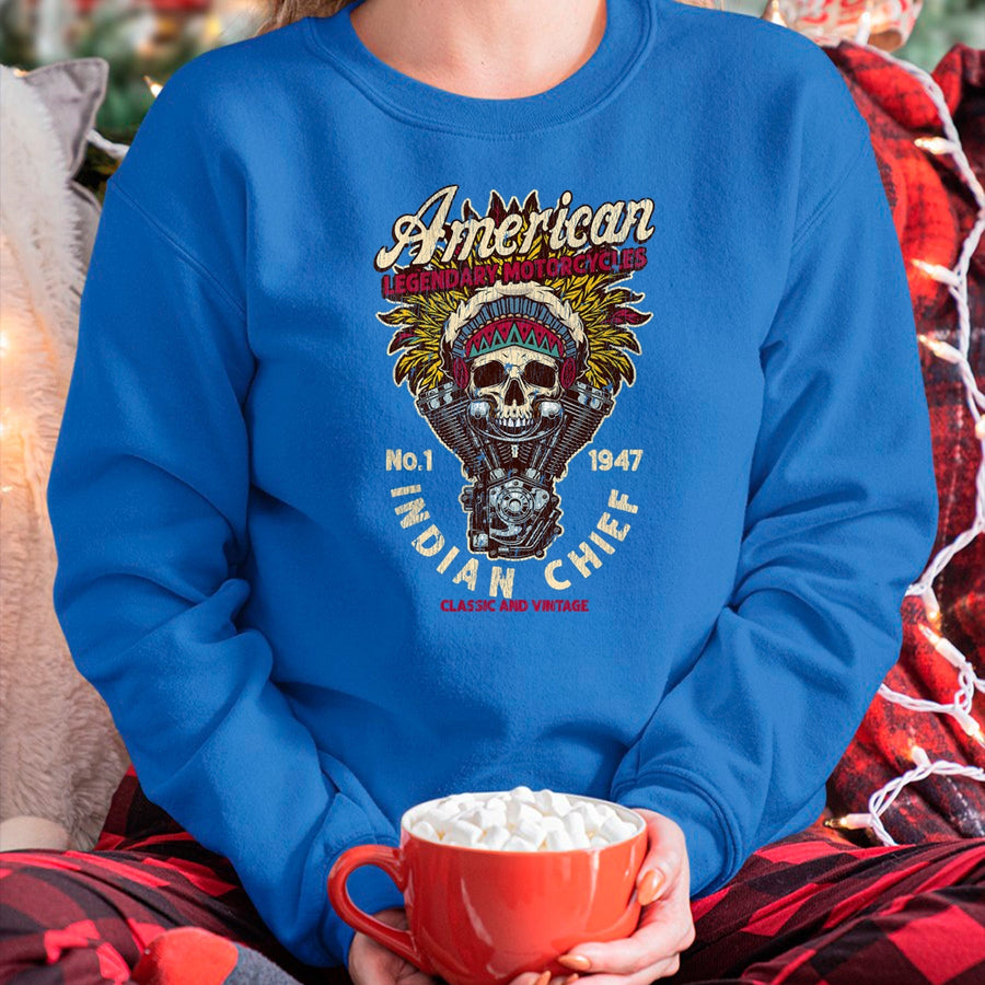 NRetro Vintage American Motorcycle Indian native Bikers Gift 4