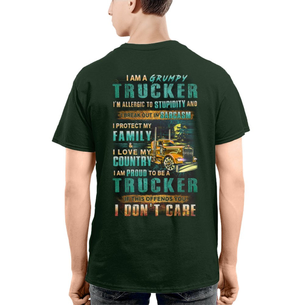 Grumpy Trucker Shirt – Funny Sarcastic Truck Driver Gift 10