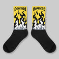 Tour Yellow 4s DopeSkill Sublimated Socks FIRE Graphic