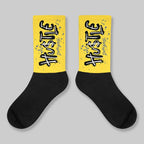 Tour Yellow 4s DopeSkill Sublimated Socks Hustle Graphic
