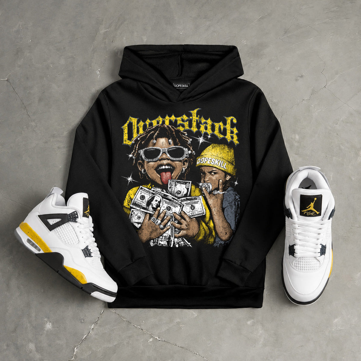 Tour Yellow 4s DopeSkill Hoodie Sweatshirt Overstack Graphic