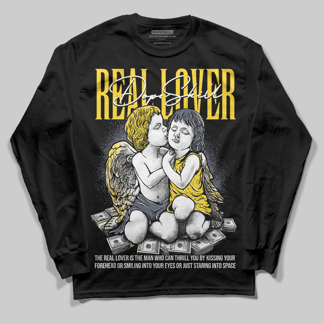 Tour Yellow 4s DopeSkill Long Sleeve T-Shirt Real Lover Graphic