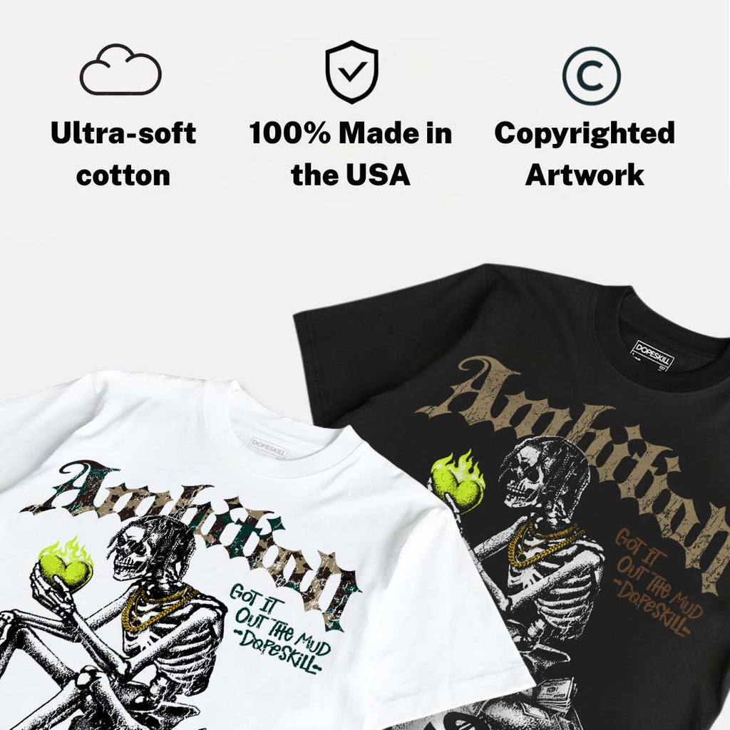Foamposite One Green Camo DopeSkill T-Shirt Ambition Graphic