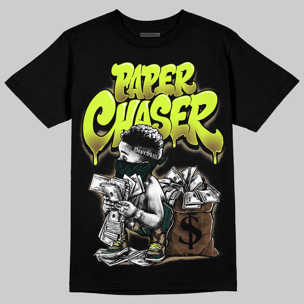 Foamposite One Green Camo DopeSkill T-Shirt Paper Chaser Boy Graphic