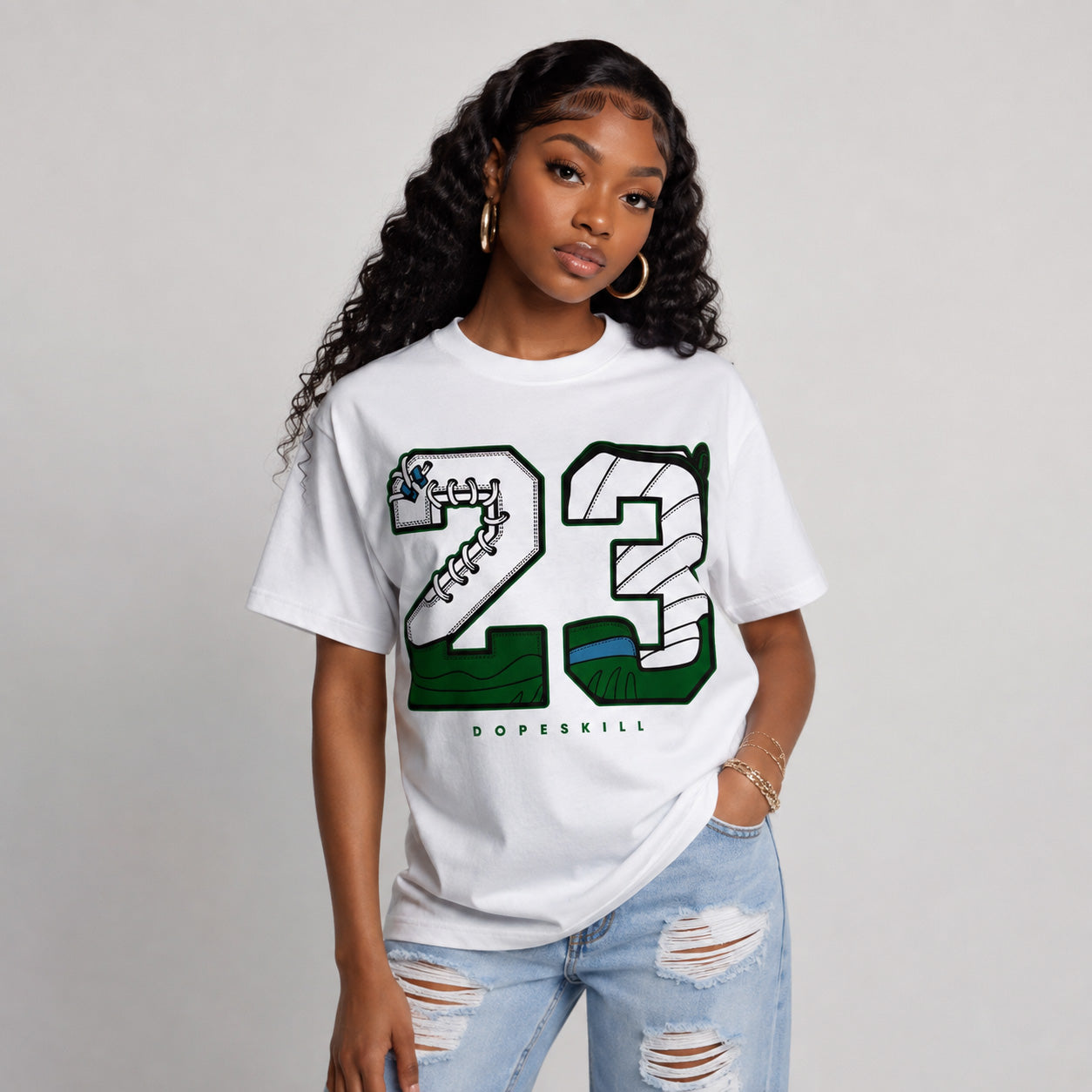 Bucks 12s DopeSkill T-Shirt 23 with 12s Pattern Graphic