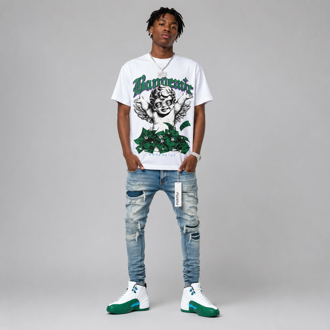 Bucks 12s DopeSkill T-Shirt Bandemic Graphic