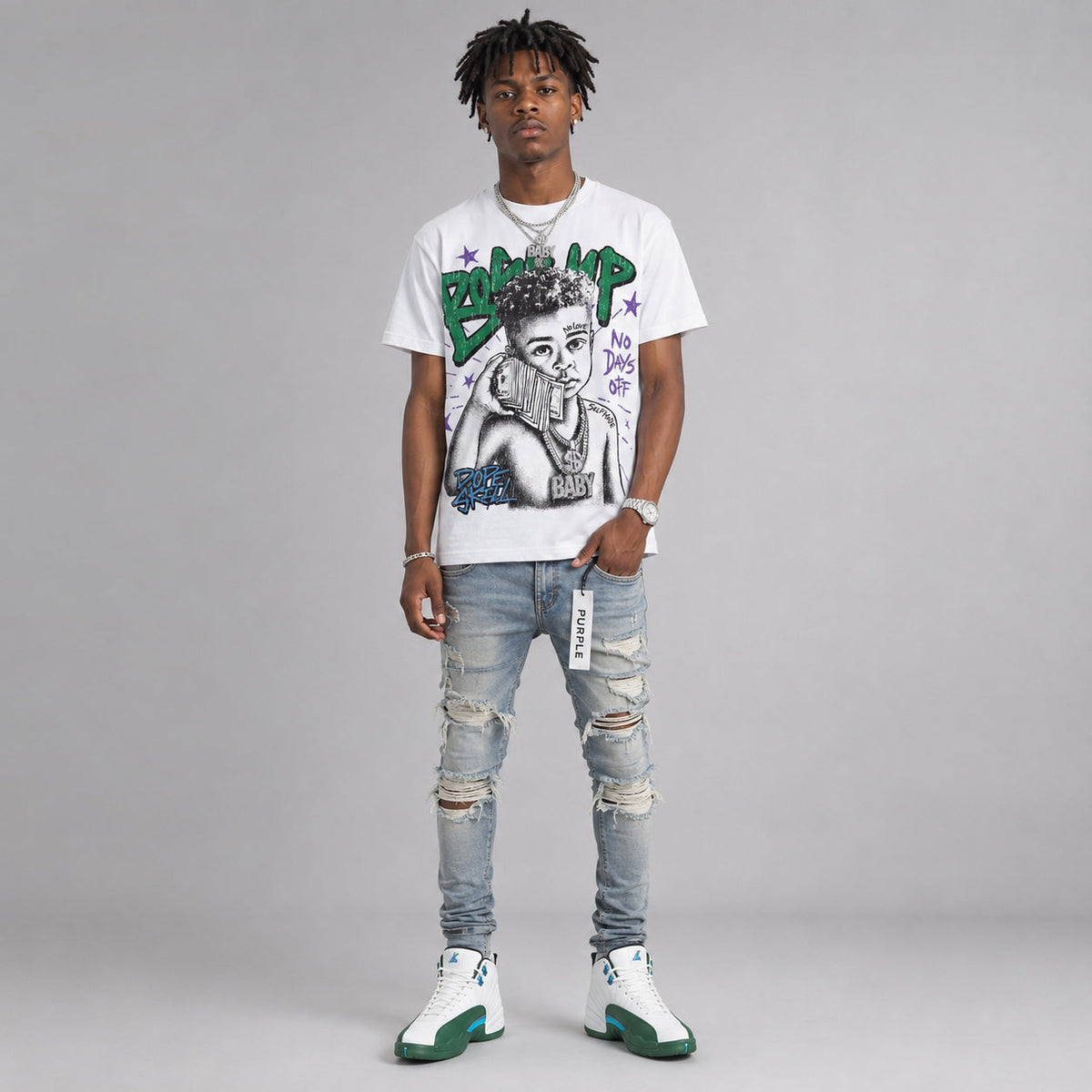 Bucks 12s DopeSkill T-Shirt Boss Up Graphic