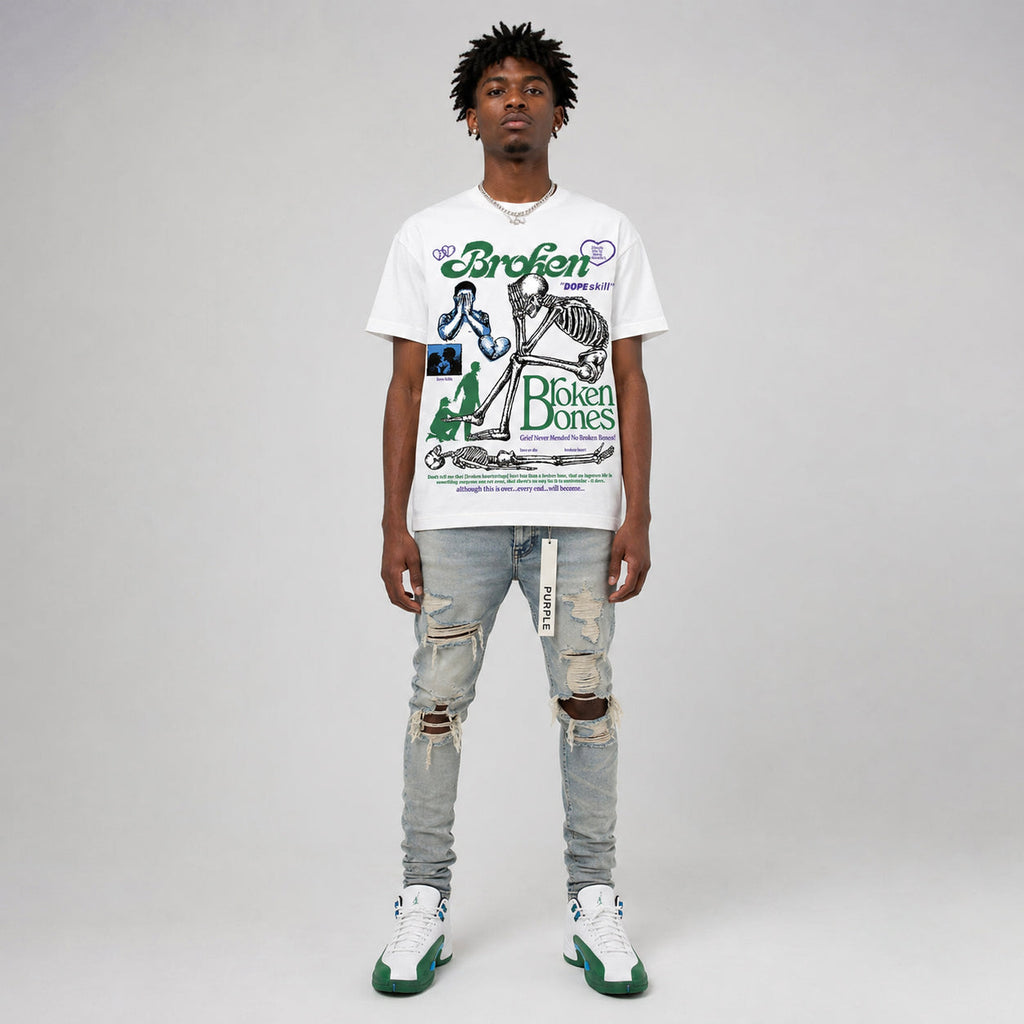 Bucks 12s DopeSkill T-Shirt Broken Bones Graphic