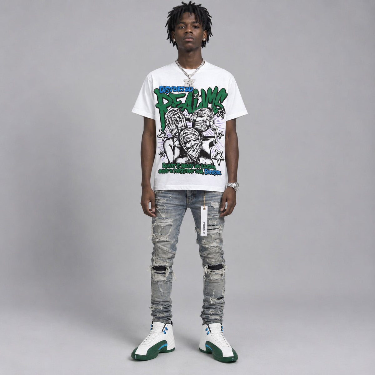 Bucks 12s DopeSkill T-Shirt Distorted Realms Graphic
