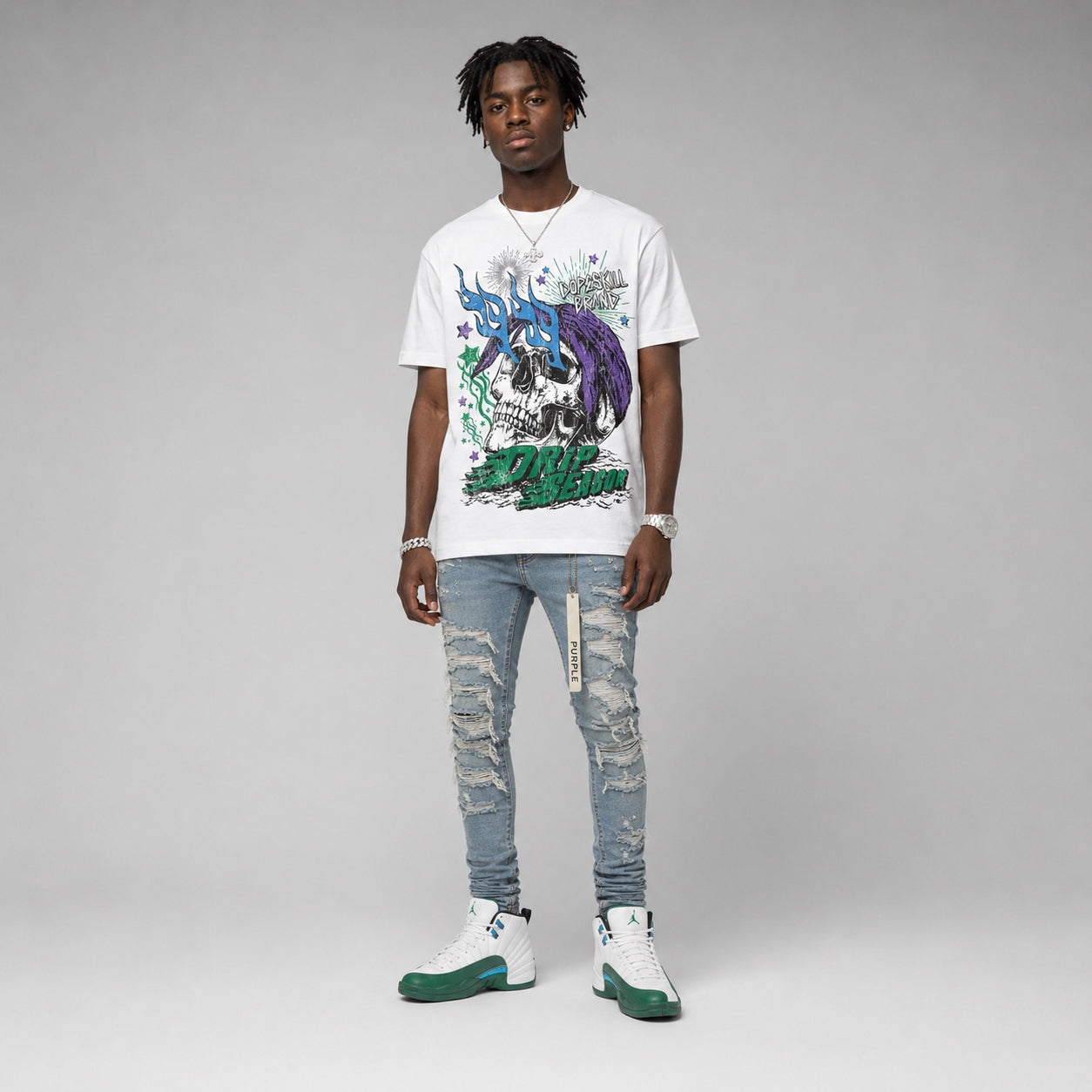 Bucks 12s DopeSkill T-Shirt Drip Season Graphic