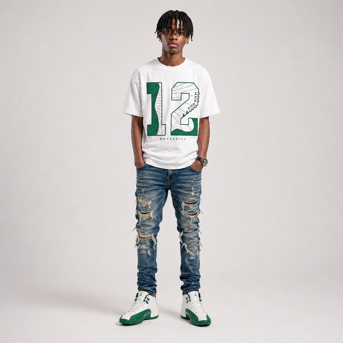 Bucks 12s DopeSkill T-Shirt No.12 Graphic