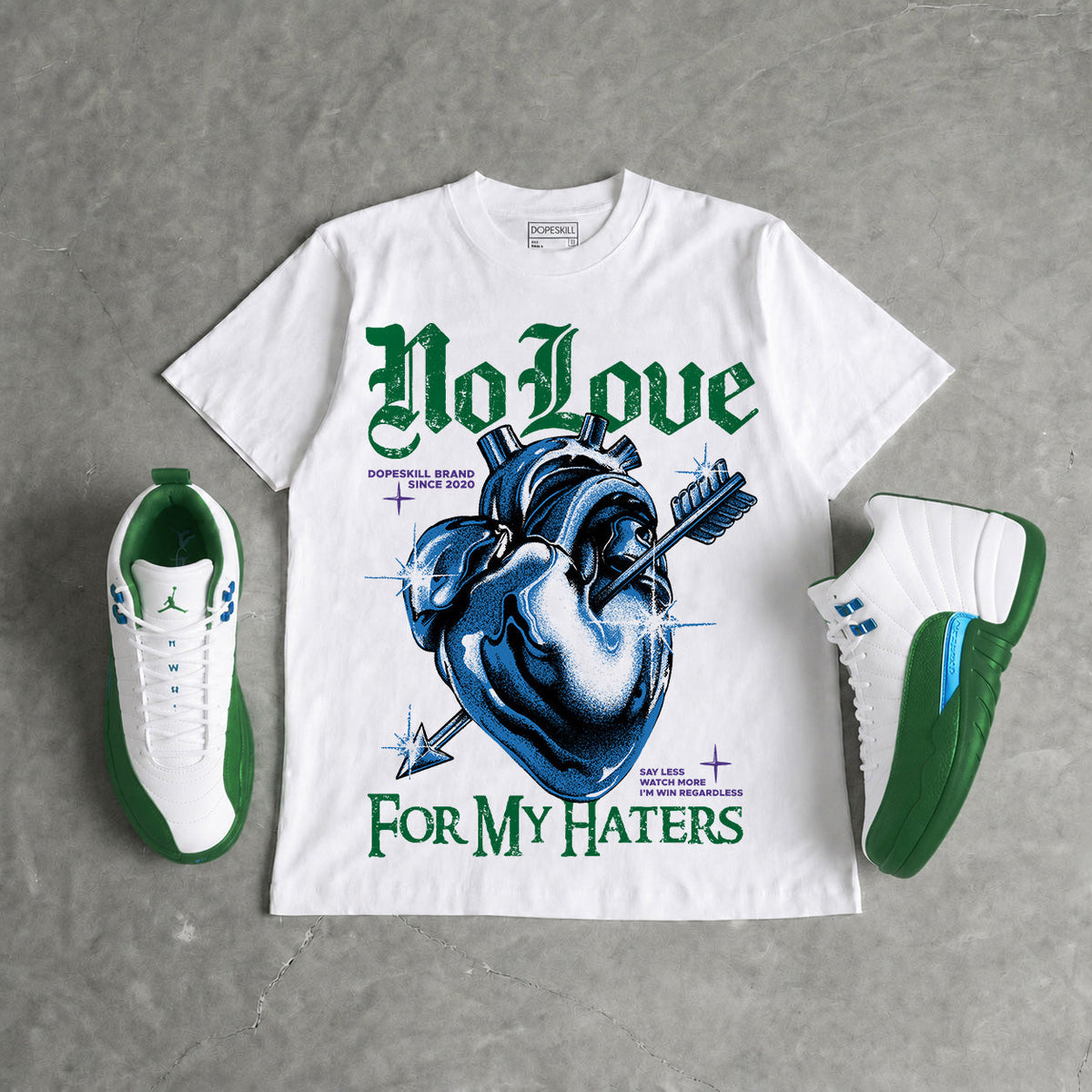 Bucks 12s DopeSkill T-Shirt No Love For My Haters Graphic