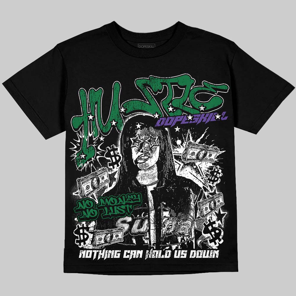 Bucks 12s DopeSkill Oversize Print T-Shirt No Money No Lust Graphic