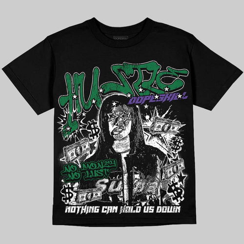 Bucks 12s DopeSkill Oversize Print T-Shirt No Money No Lust Graphic