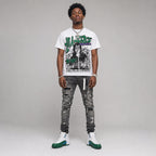 Bucks 12s DopeSkill Oversize Print T-Shirt No Money No Lust Graphic