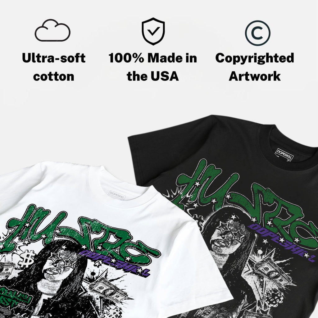 Bucks 12s DopeSkill Oversize Print T-Shirt No Money No Lust Graphic