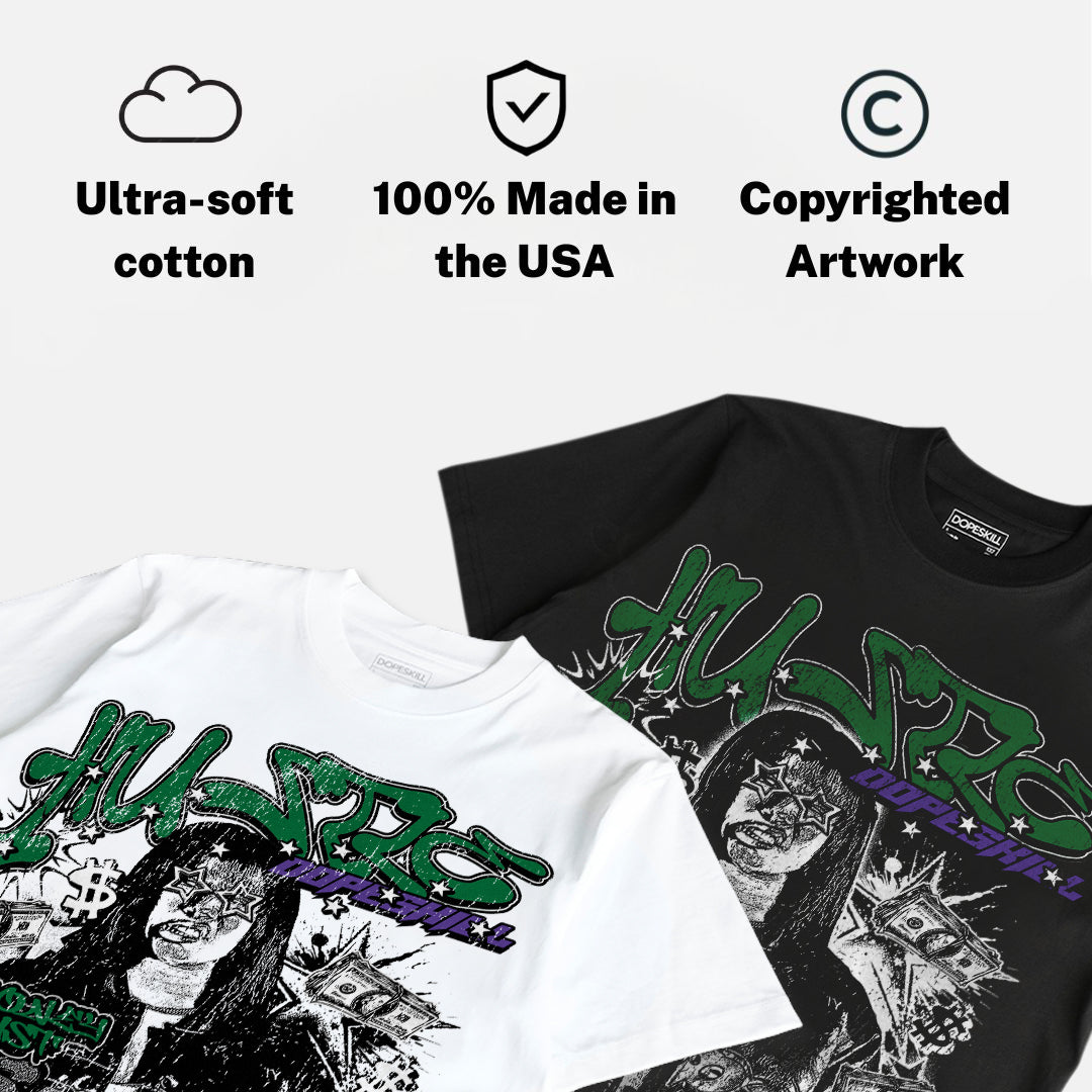 Bucks 12s DopeSkill Oversize Print T-Shirt No Money No Lust Graphic