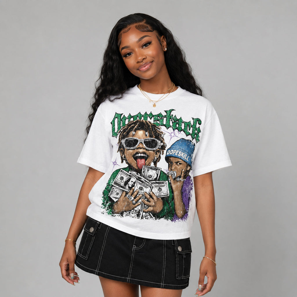 Bucks 12s DopeSkill Oversize Print T-Shirt Overstack Graphic