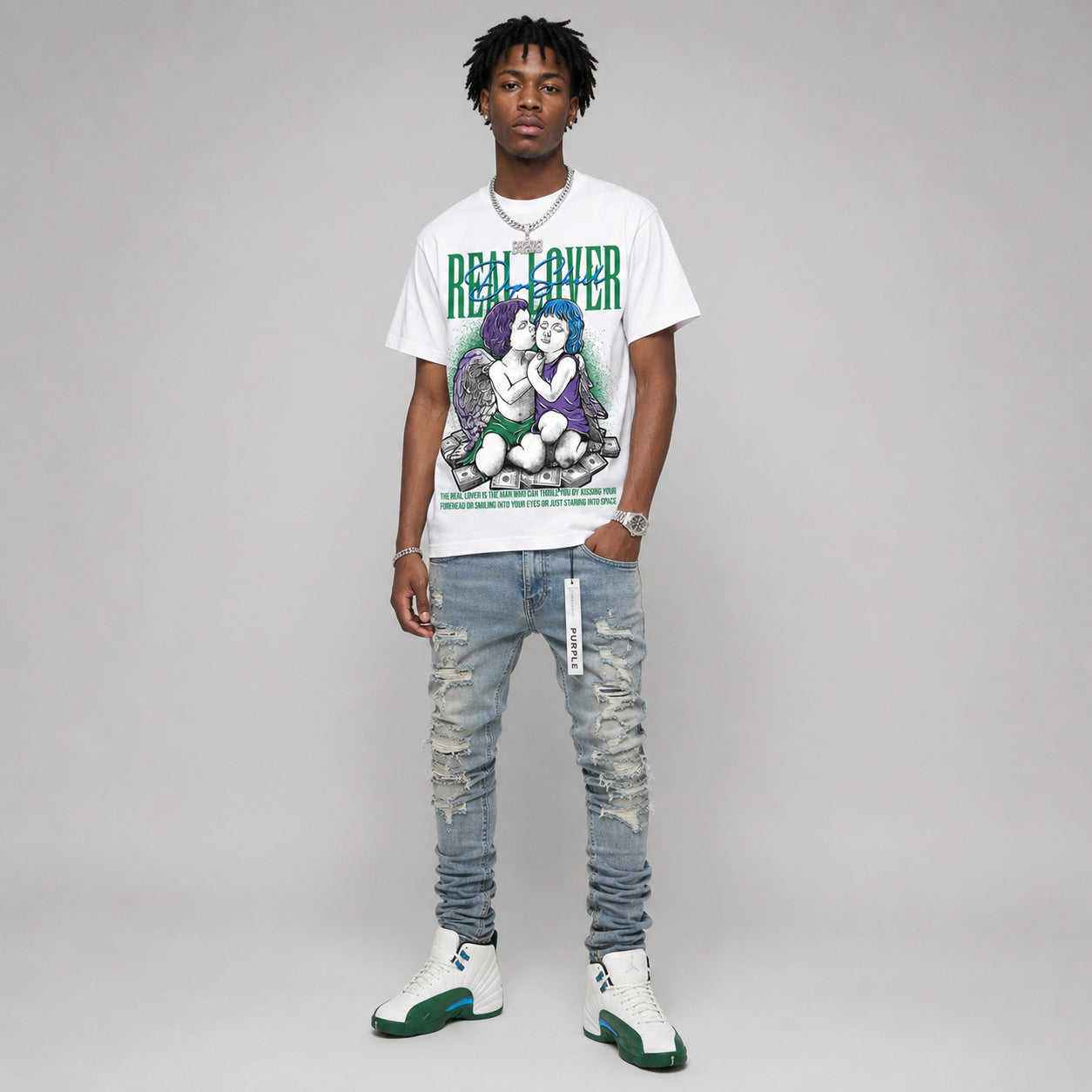 Bucks 12s DopeSkill T-Shirt Real Lover Graphic