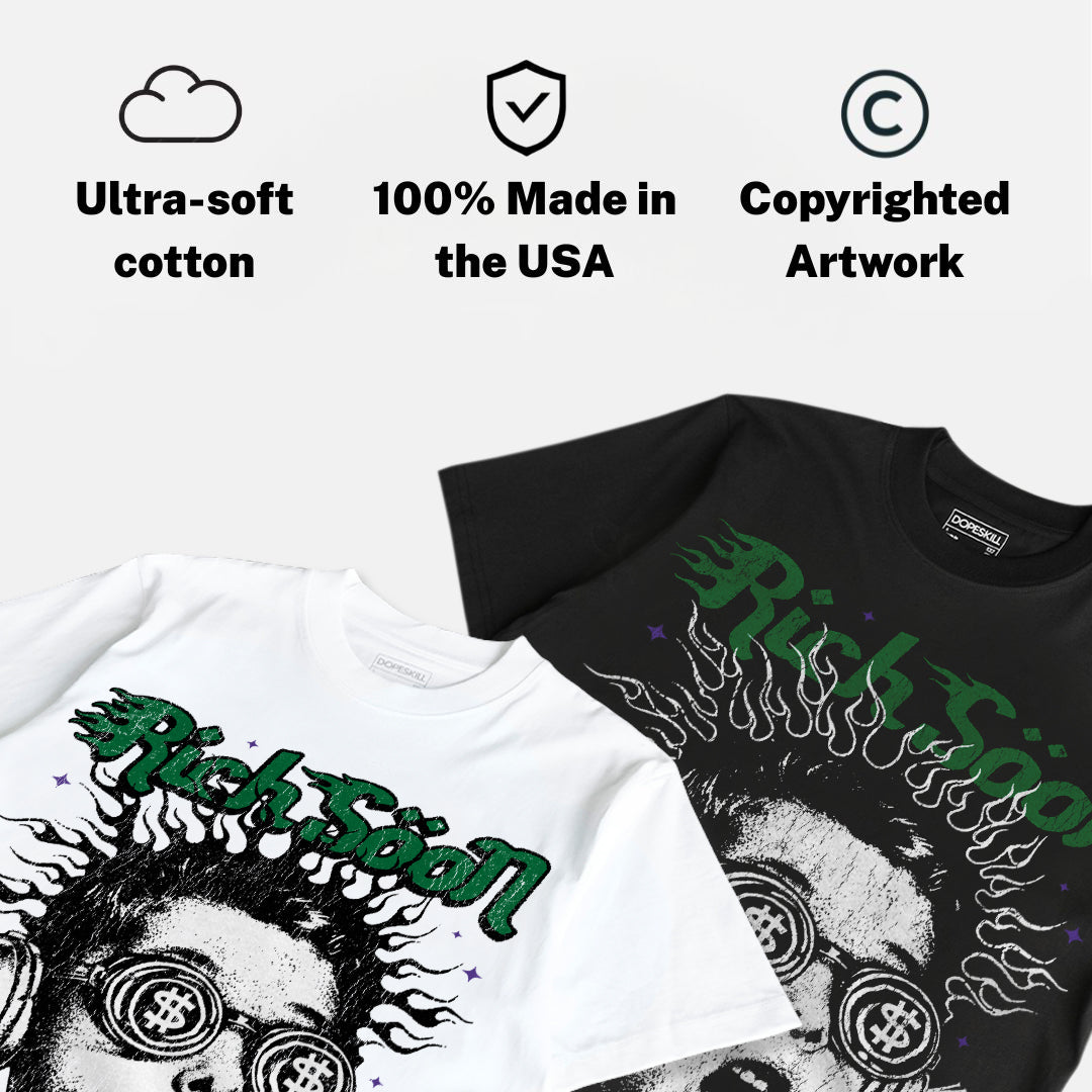 Bucks 12s DopeSkill Oversize Print T-Shirt Rich Soon Graphic