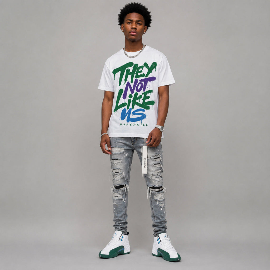 Bucks 12s DopeSkill T-Shirt They Not Like Us Graphic