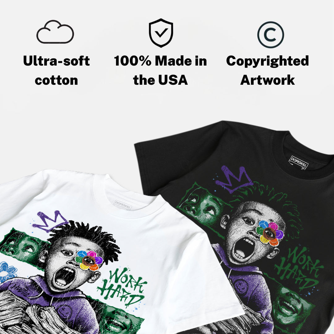 Bucks 12s DopeSkill T-Shirt Work Hard Rise Above Graphic