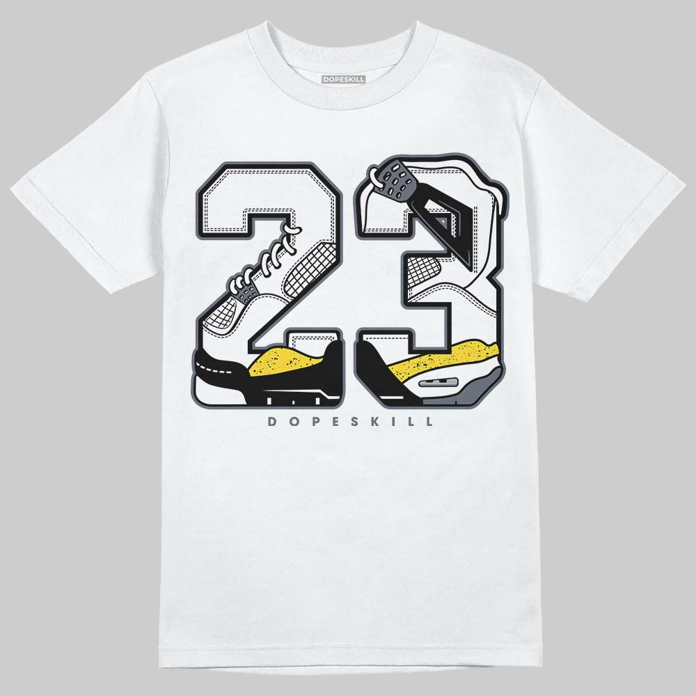 Tour Yellow 4s DopeSkill T-Shirt 23 with 4s Pattern Graphic