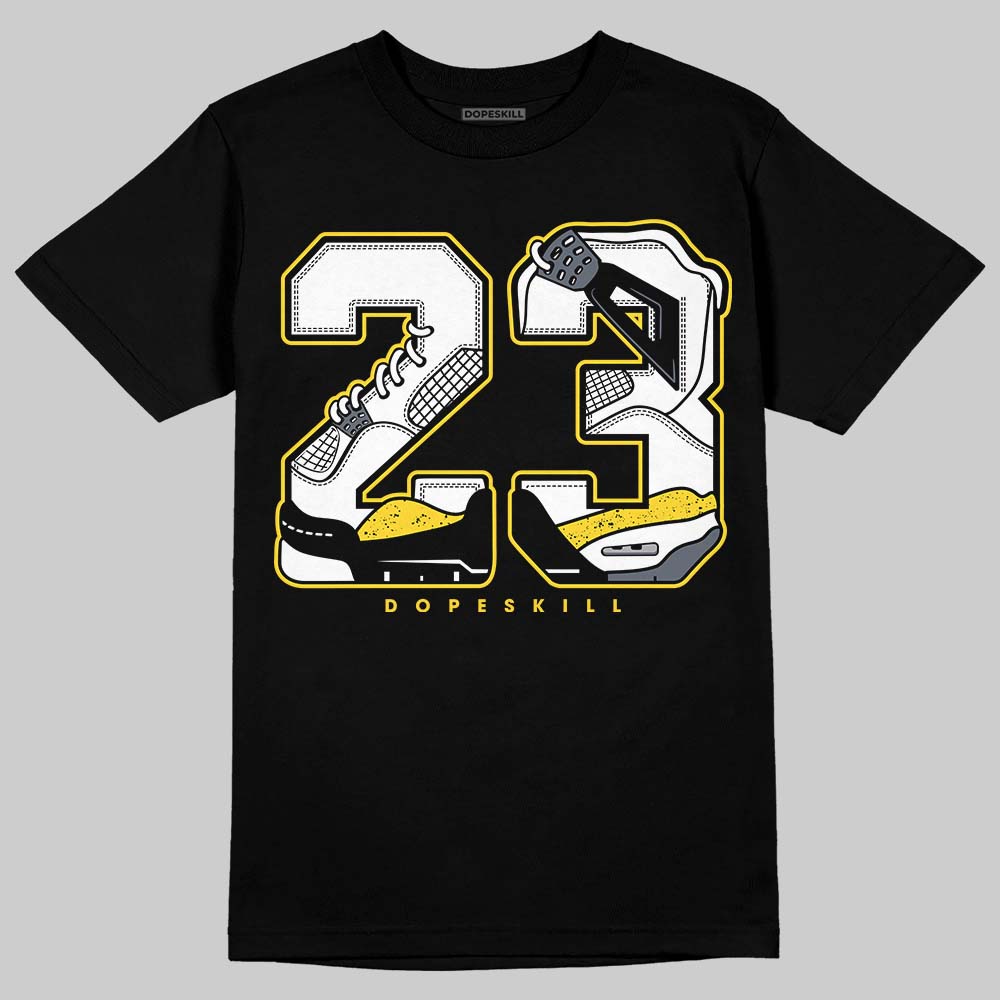 Tour Yellow 4s DopeSkill T-Shirt 23 with 4s Pattern Graphic