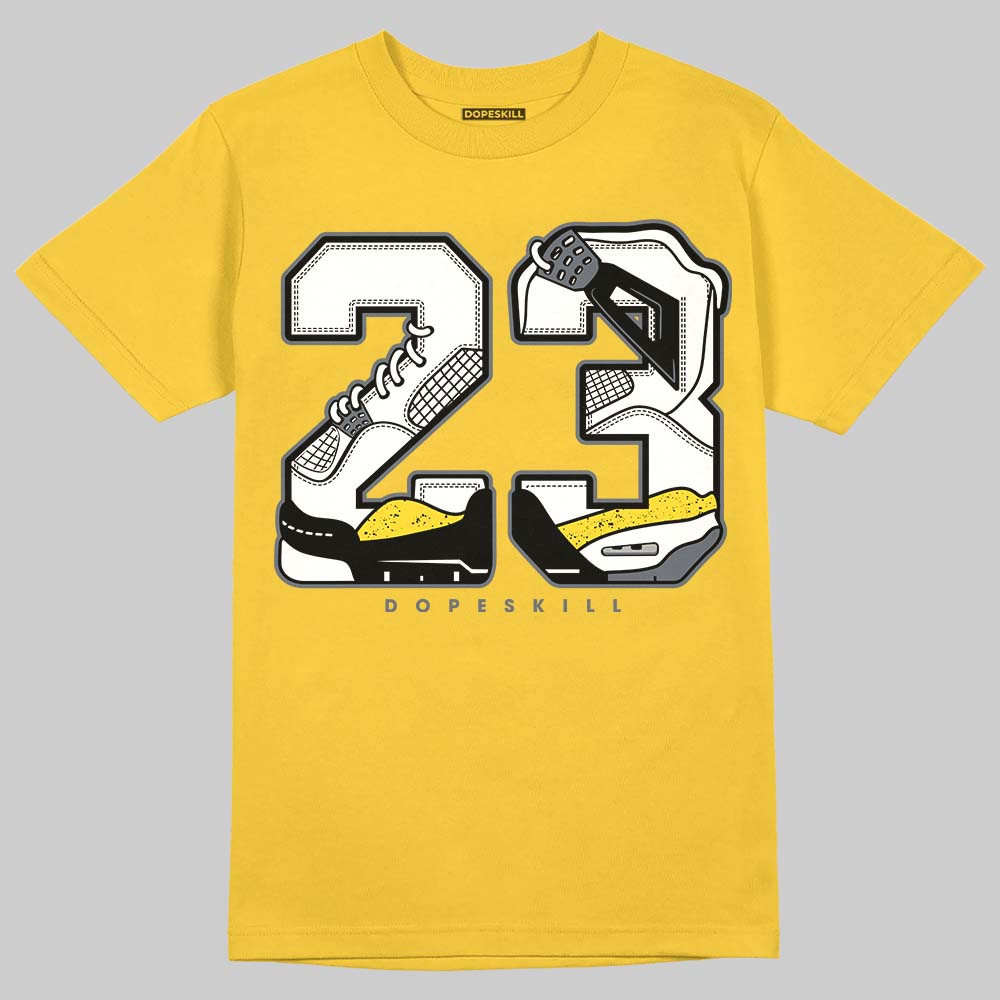 Tour Yellow 4s DopeSkill T-Shirt 23 with 4s Pattern Graphic