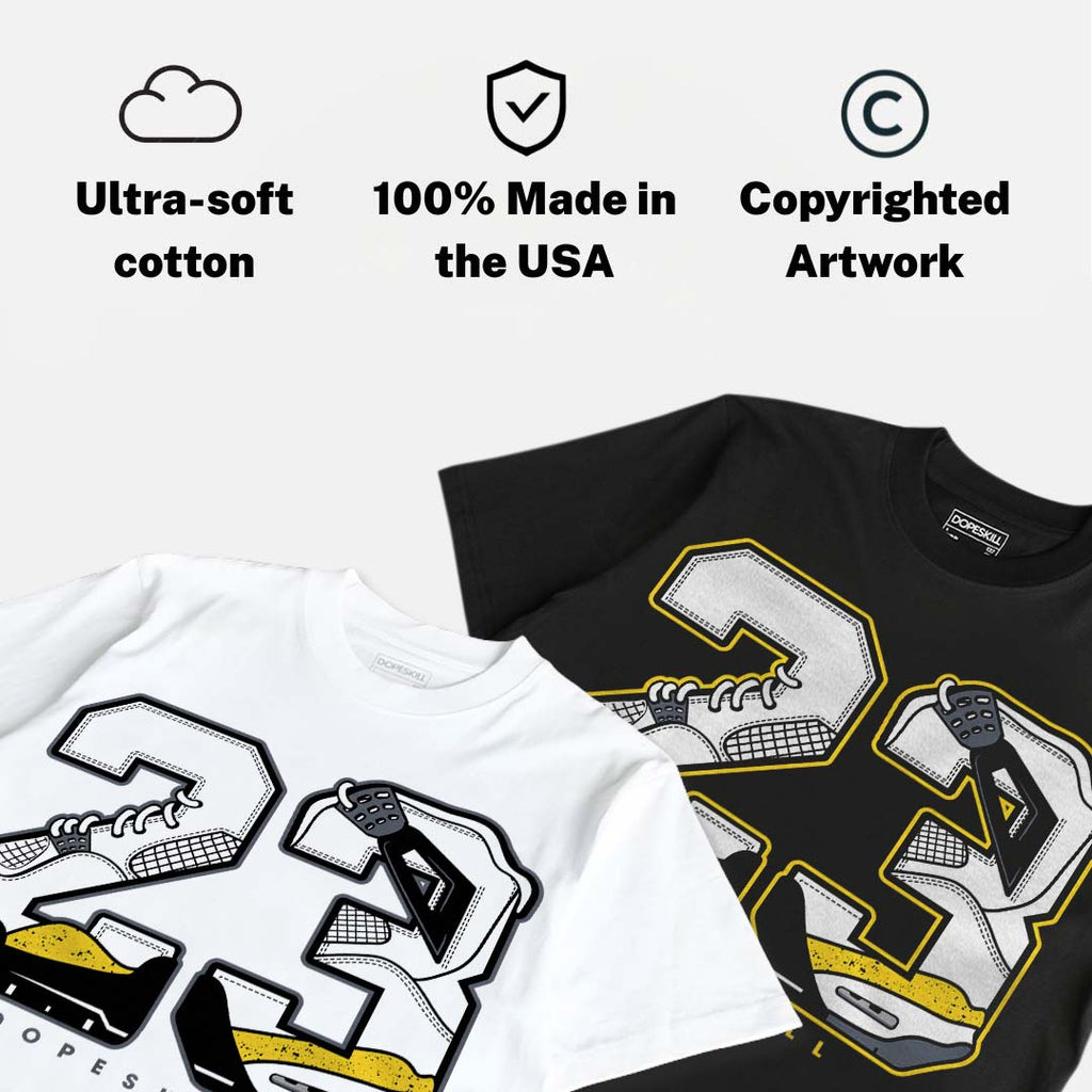Tour Yellow 4s DopeSkill T-Shirt 23 with 4s Pattern Graphic