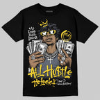 Tour Yellow 4s DopeSkill T-Shirt All Hustle No Luck Graphic