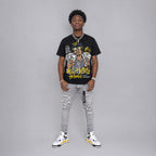 Tour Yellow 4s DopeSkill T-Shirt All Hustle No Luck Graphic