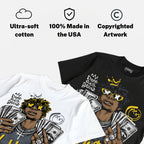 Tour Yellow 4s DopeSkill T-Shirt All Hustle No Luck Graphic