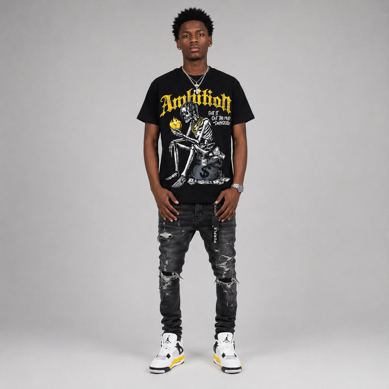 Tour Yellow 4s DopeSkill T-Shirt Ambition Graphic