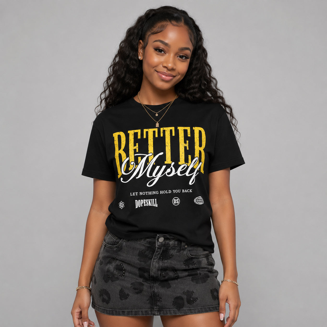 Tour Yellow 4s DopeSkill T-Shirt Better Myself Graphic