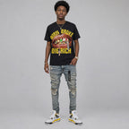 Tour Yellow 4s DopeSkill T-Shirt Born Broke Die Rich Graphic