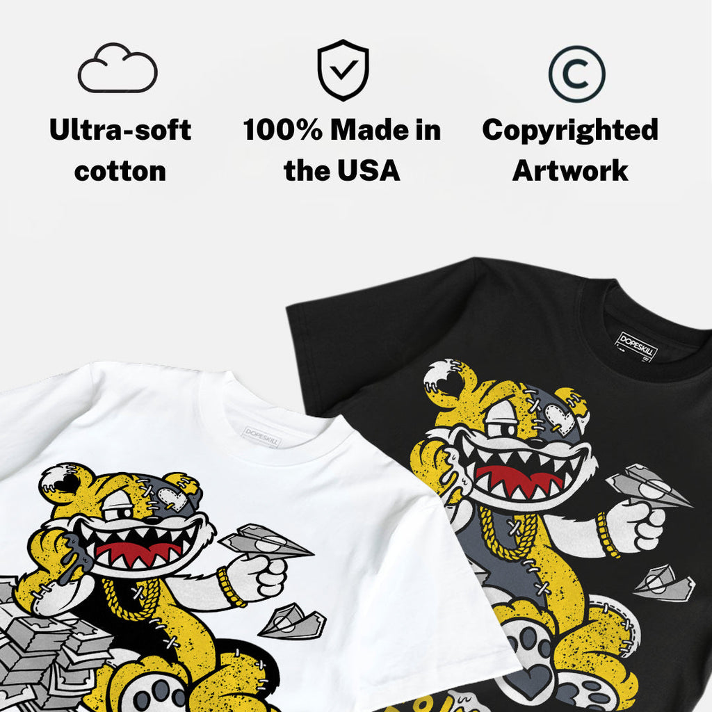 Tour Yellow 4s DopeSkill T-Shirt Born To Be Rich Graphic