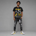 Tour Yellow 4s DopeSkill T-Shirt Broken Bones Graphic