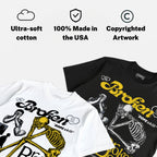 Tour Yellow 4s DopeSkill T-Shirt Broken Bones Graphic