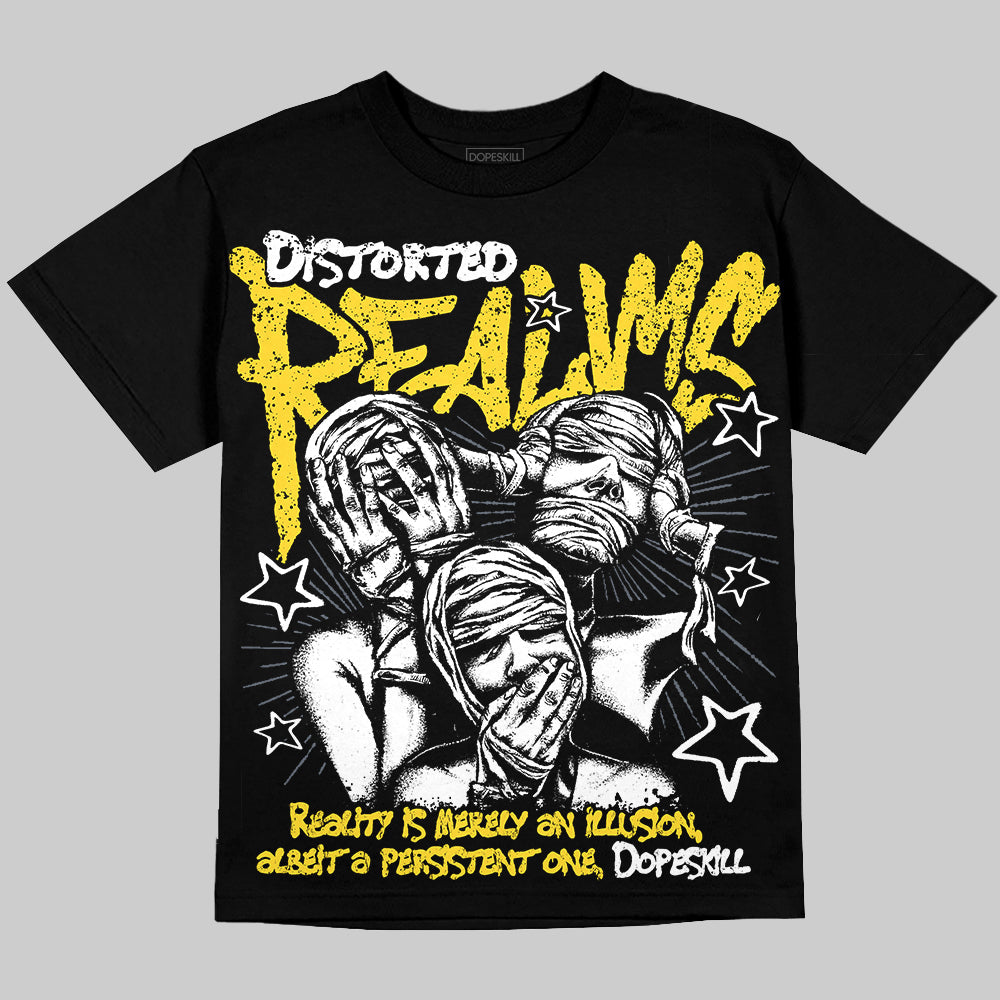 Tour Yellow 4s DopeSkill Oversize Print T-Shirt Distorted Realms Graphic