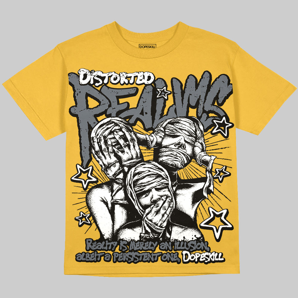 Tour Yellow 4s DopeSkill Oversize Print T-Shirt Distorted Realms Graphic