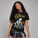 Tour Yellow 4s DopeSkill T-Shirt Flexin' Graphic