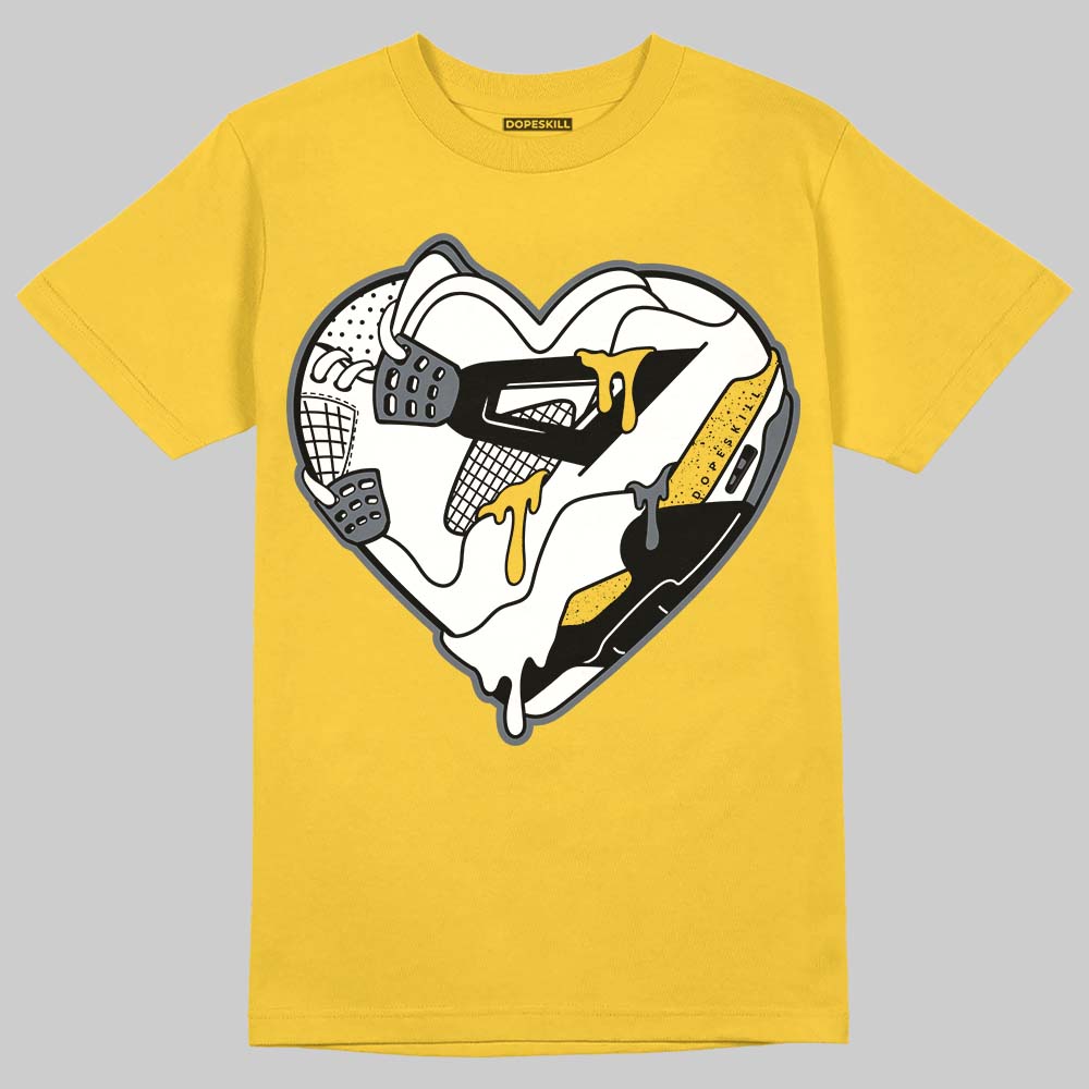 Tour Yellow 4s DopeSkill T-Shirt Heart Jordan 4 Graphic