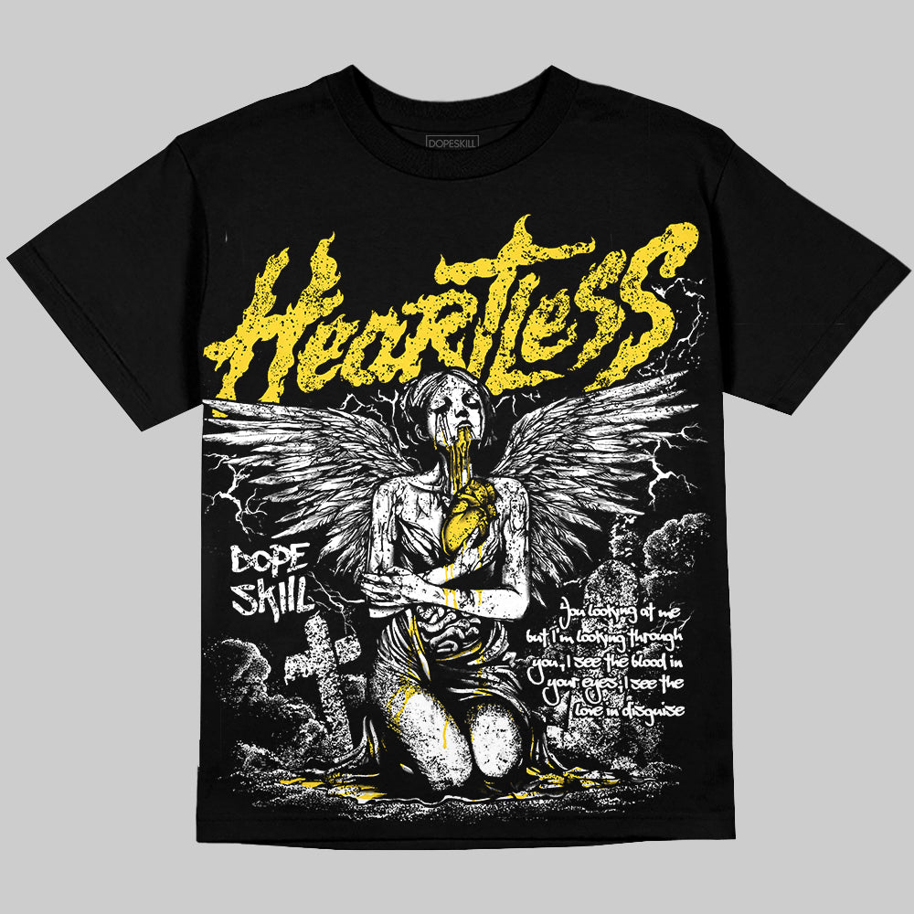 Tour Yellow 4s DopeSkill Oversize Print T-Shirt Heartless Graphic