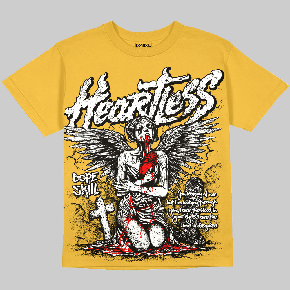 Tour Yellow 4s DopeSkill Oversize Print T-Shirt Heartless Graphic