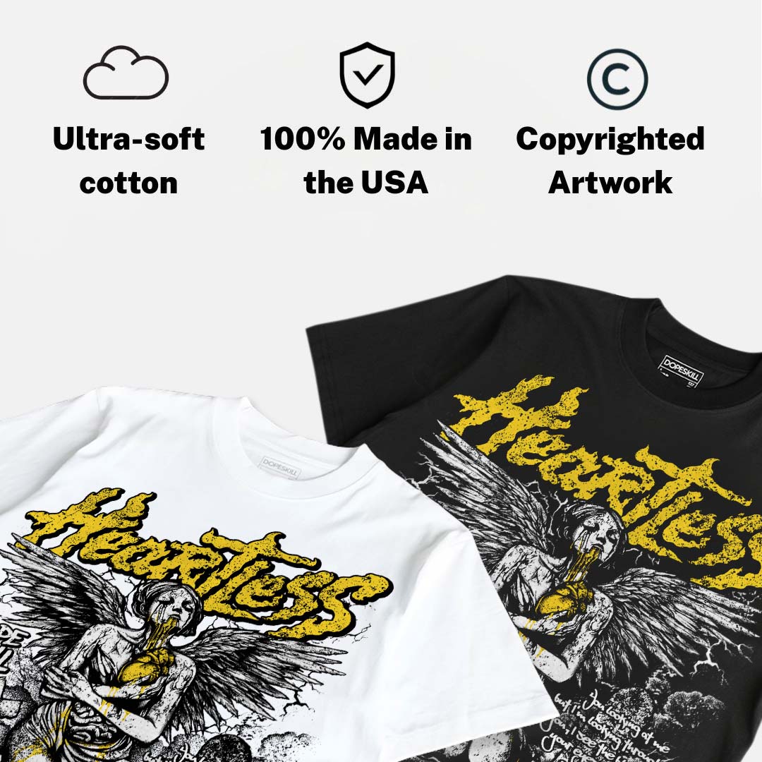 Tour Yellow 4s DopeSkill Oversize Print T-Shirt Heartless Graphic