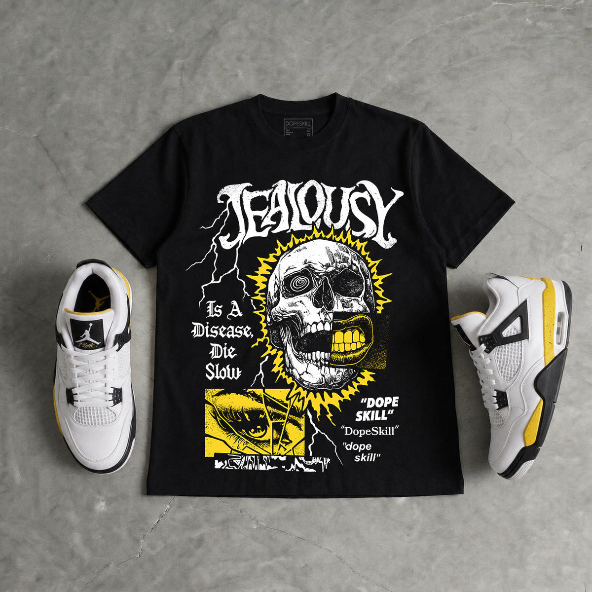 Tour Yellow 4s DopeSkill T-Shirt Jealousy Graphic