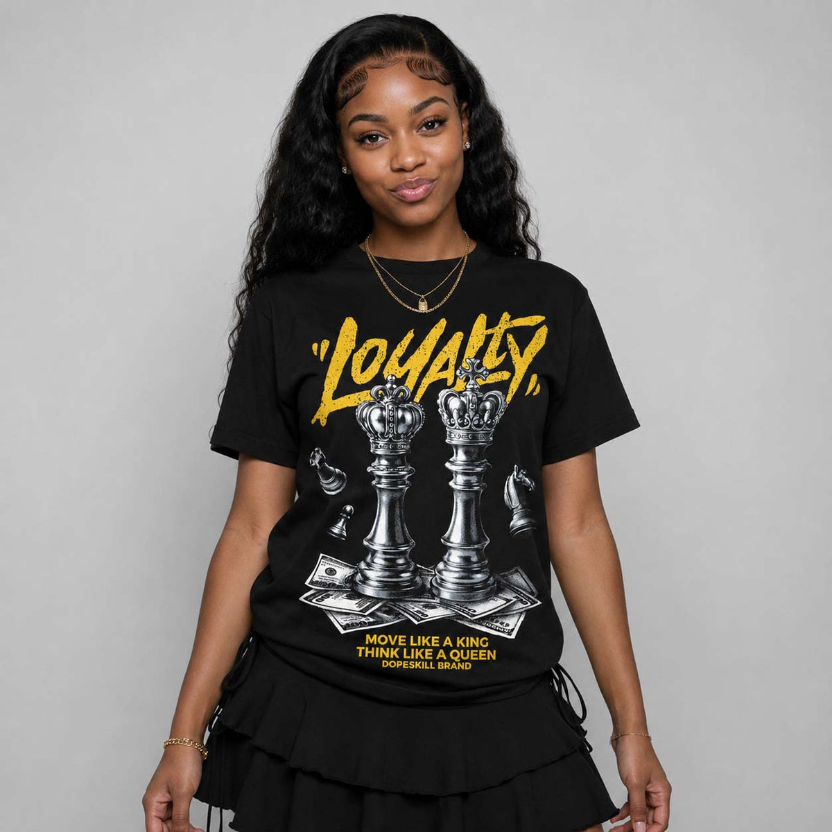 Tour Yellow 4s DopeSkill T-Shirt Loyalty Graphic