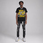 Tour Yellow 4s DopeSkill T-Shirt Make Money Not Friend Typo Graphic